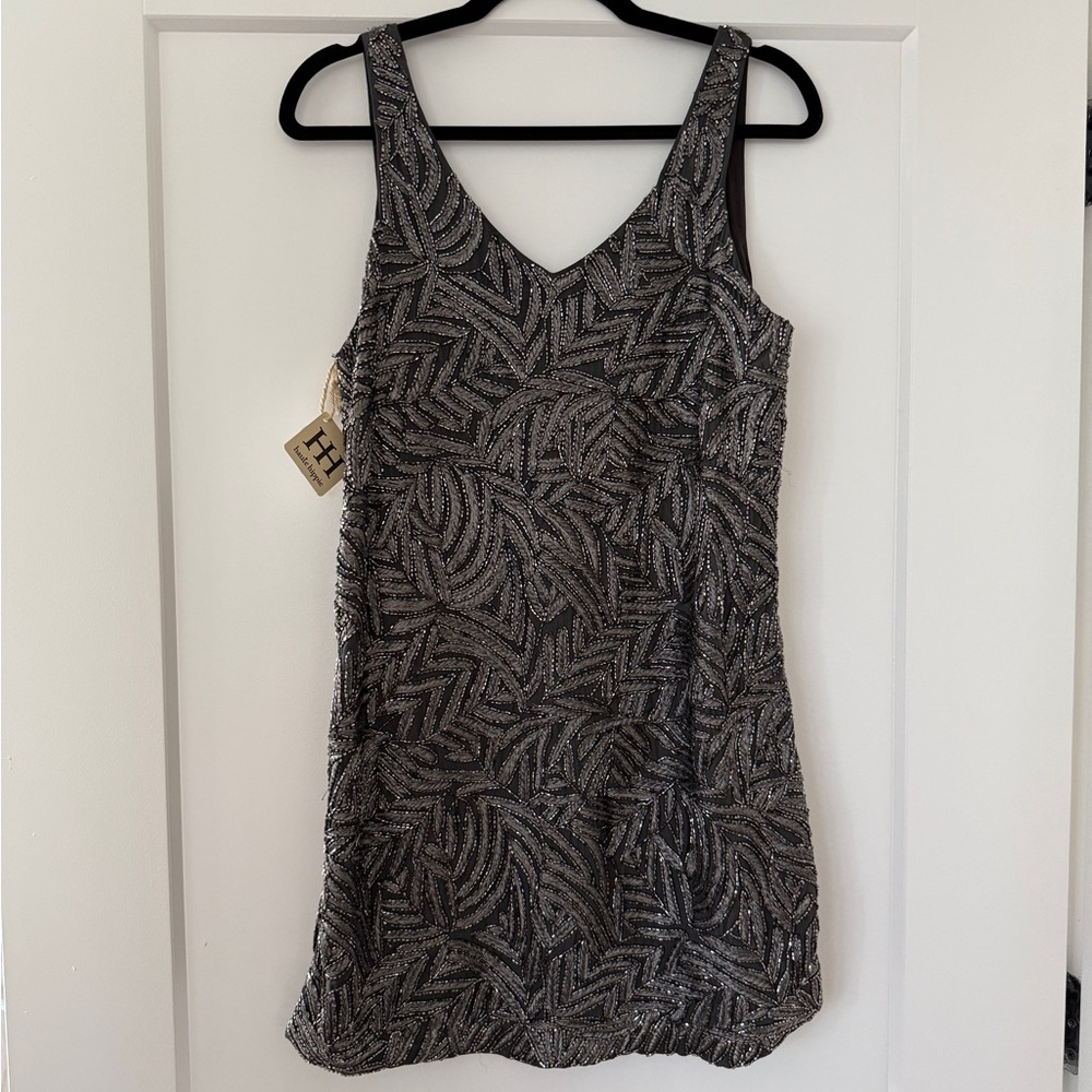 Haute Hippie Beaded Mini Dress